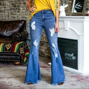 Bell bottom jeans